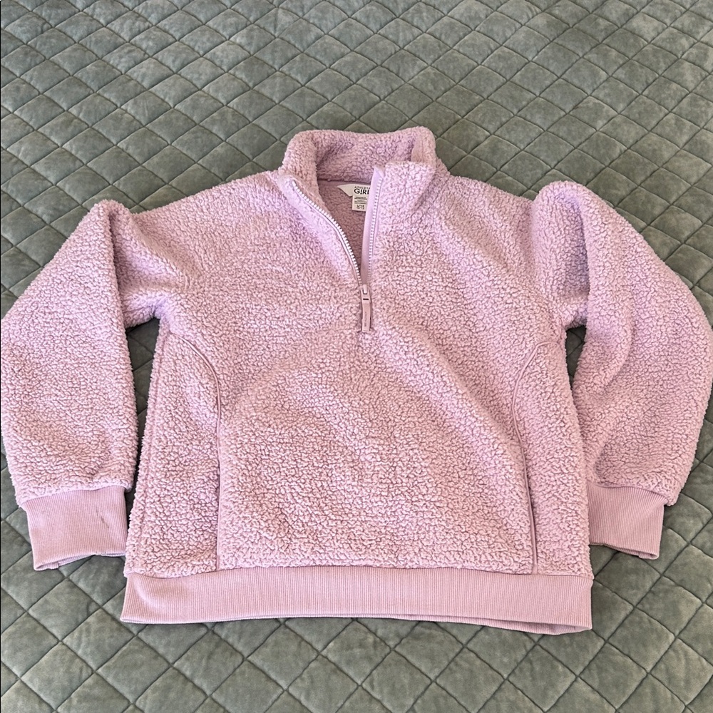 Athleta Kids Light Purple Sherpa Jacket